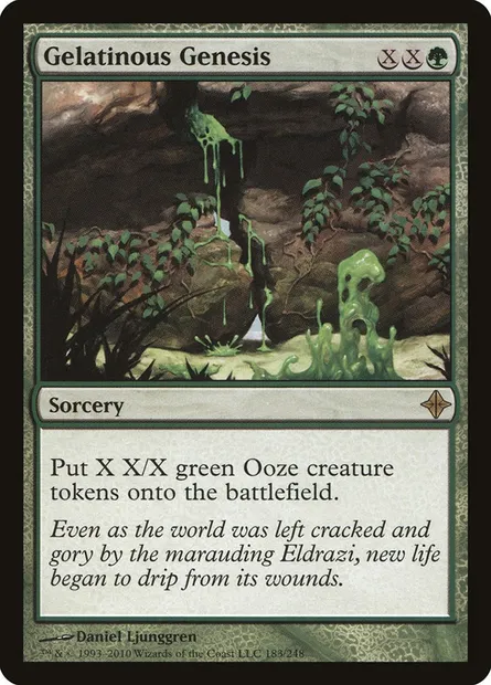 Gelatinous Genesis, Magic card ROE 183 — Rise of the Eldrazi set