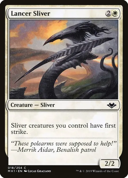 Lancer Sliver, Magic card MH1 18 — Modern Horizons set