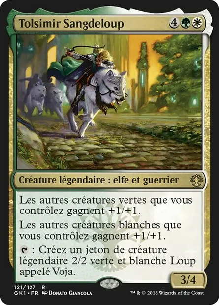 Tolsimir Sangdeloup, carte Magic GK1 121 — extension GRN Guild Kit