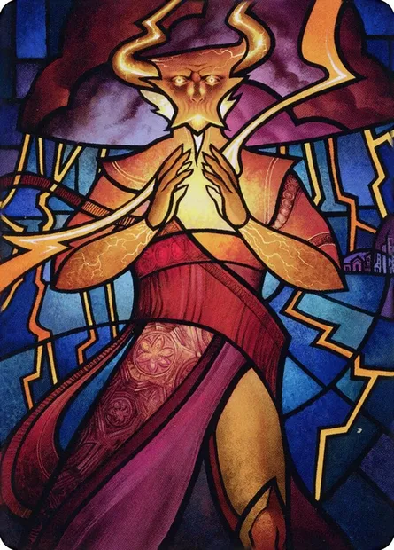 Najal, the Storm Runner // Najal, the Storm Runner, carte Magic ADMU 74 — extension Dominaria United Art Series