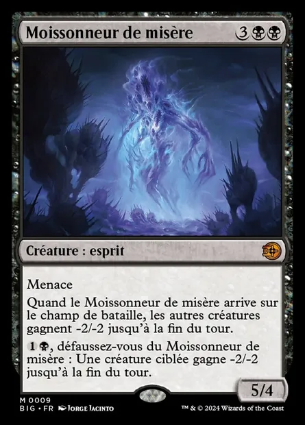 Moissonneur de misère, carte Magic BIG 9 — extension The Big Score