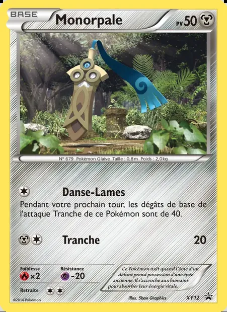 Monorpale, carte Pokémon XY 12 — extension Promo XY