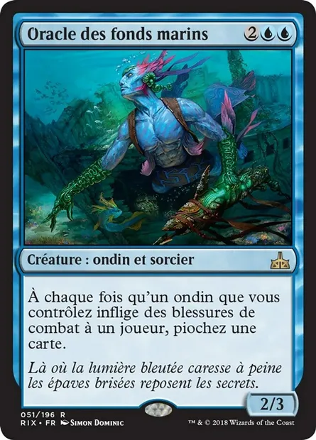 Oracle des fonds marins, carte Magic RIX 51 — extension Les combattants d'Ixalan