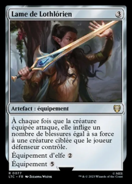 Lame de Lothlórien, carte Magic LTC 77 — extension Tales of Middle-earth Commander