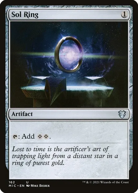 Sol Ring, Magic card MIC 162 — Midnight Hunt Commander set