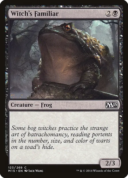 Witch's Familiar, Magic card M15 123 — Magic 2015 set