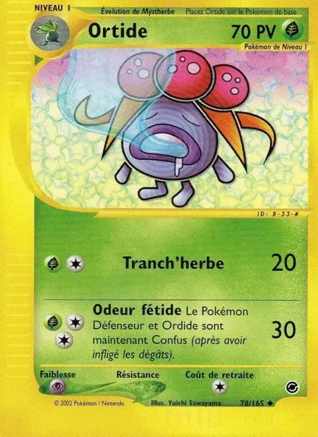 Ortide, carte Pokémon EX 78 — extension Expedition