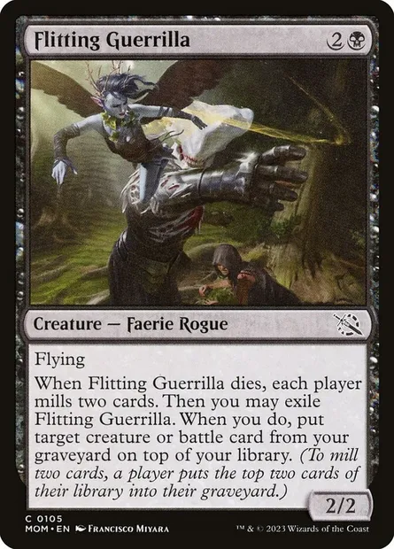 Flitting Guerrilla, Magic card MOM 105 — March of the Machine set