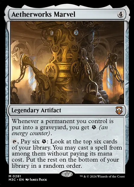 Aetherworks Marvel, Magic card M3C 281 — Modern Horizons 3 Commander set