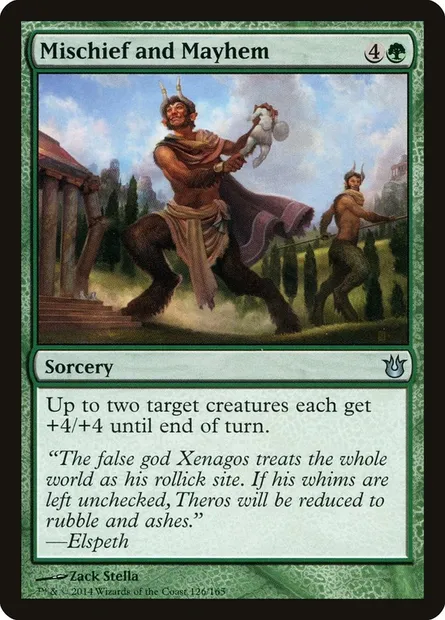 Mischief and Mayhem, Magic card BNG 126 — Born of the Gods set
