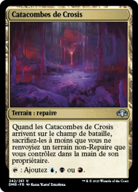 Catacombes de Crosis, carte Magic DMR 242 — extension Dominaria Remastered