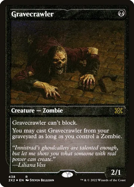 Gravecrawler, Magic card 2X2 438 — Double Masters 2022 set