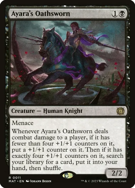 Ayara's Oathsworn, Magic card MAT 11 — March of the Machine: The Aftermath set