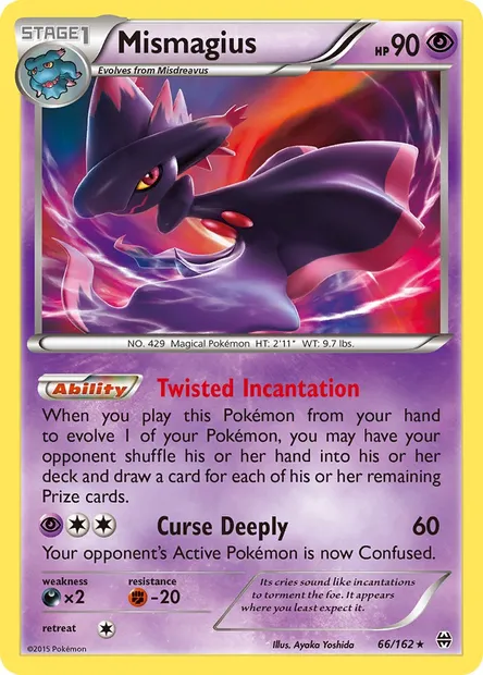 Mismagius, Pokémon card BKT 66 — BREAKthrough set