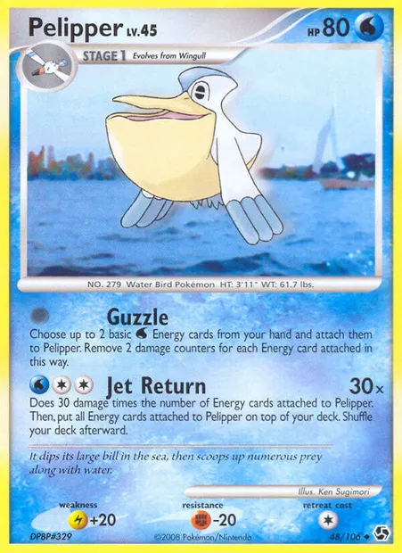 Pelipper, Pokémon card GE 48 — Great Encounters set