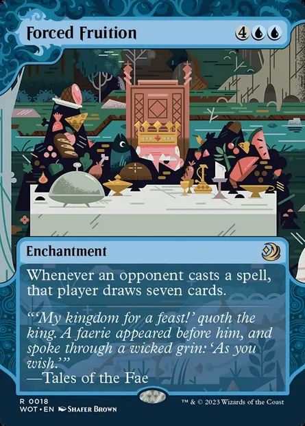 Forced Fruition, Magic card WOT 18 — Wilds of Eldraine: Enchanting Tales set