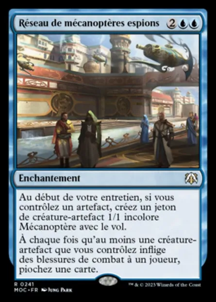 Réseau de mécanoptères espions, carte Magic MOC 241 — extension March of the Machine Commander