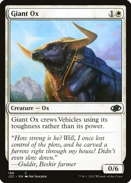 Giant Ox, Magic card J22 188 — Jumpstart 2022 set