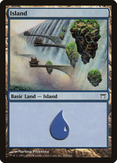 Island, Magic card CHK 294 — Champions of Kamigawa set