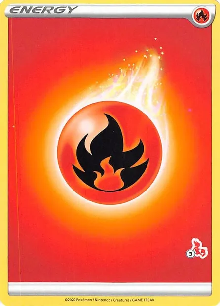 Fire Energy, Pokémon card BA22 ct302821 — Battle Academy 2022 set