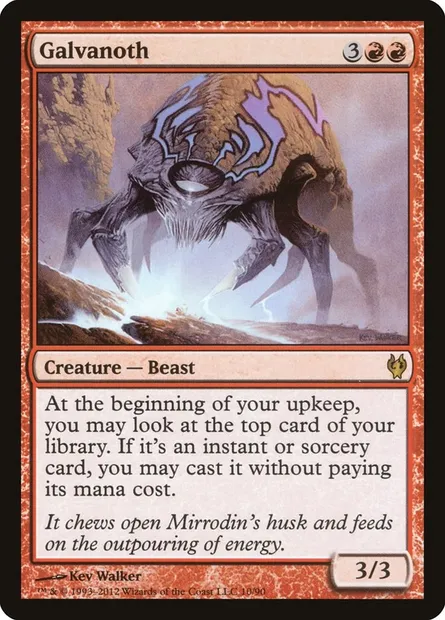 Galvanoth, carte Magic DDJ 10 — extension Duel Decks: Izzet vs. Golgari