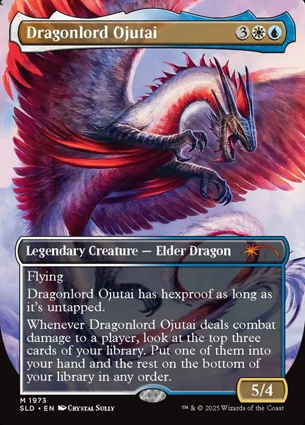 Dragonlord Ojutai // Dragonlord Ojutai, carte Magic SLD 1973 — extension Secret Lair Drop
