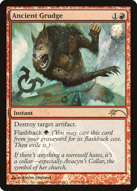Ancient Grudge, Magic card F12 5 — Friday Night Magic 2012 set