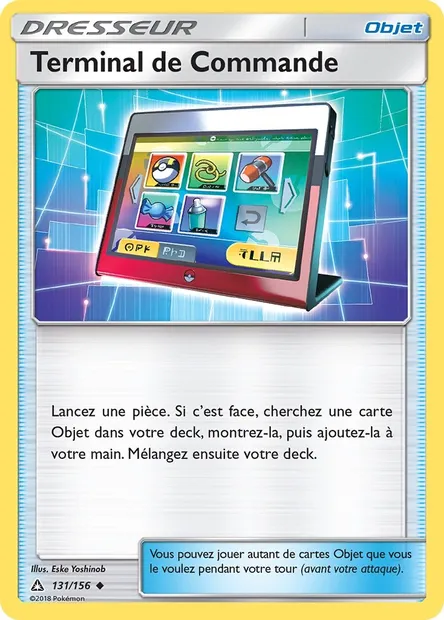 Terminal de Commande, carte Pokémon UPR 131 — extension Ultra-Prisme