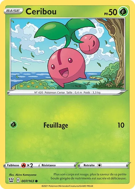Ceribou, carte Pokémon BST 7 — extension Styles de combat