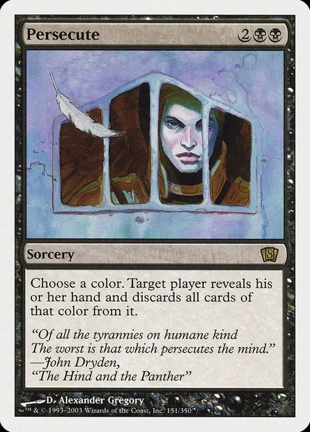 Persecute, Magic card 8ED 151 — Eighth Edition set