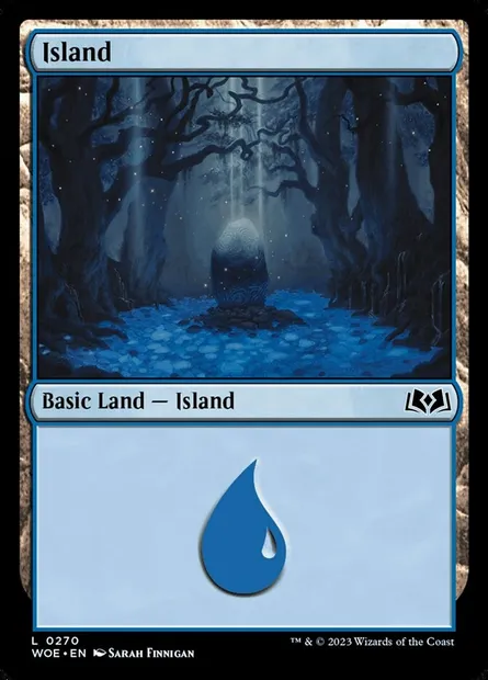 Island, Magic card WOE 270 — Wilds of Eldraine set