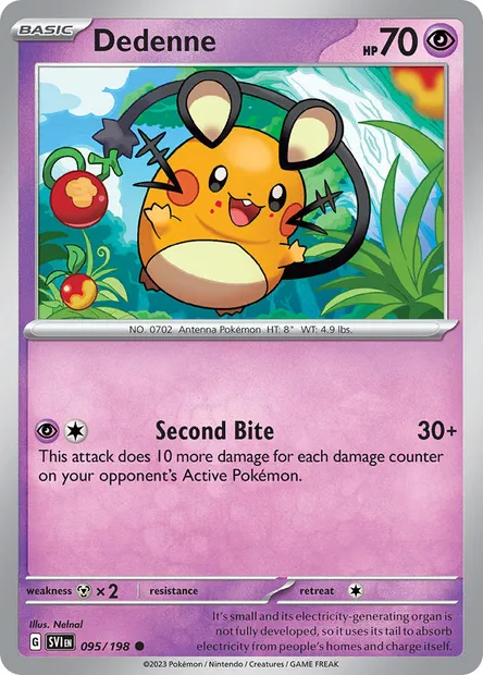 Dedenne, Pokémon card SVI 095 — Scarlet & Violet set