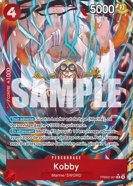 Kobby, carte One Piece PRB02-001 — extension ONE PIECE CARD THE BEST VOL.2