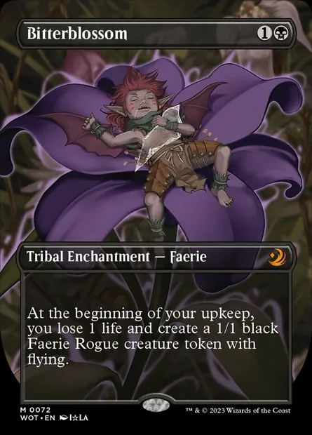 Bitterblossom, Magic card WOT 72 — Wilds of Eldraine: Enchanting Tales set