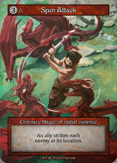 Spin Attack, Sorcery card BET 258 — Beta set