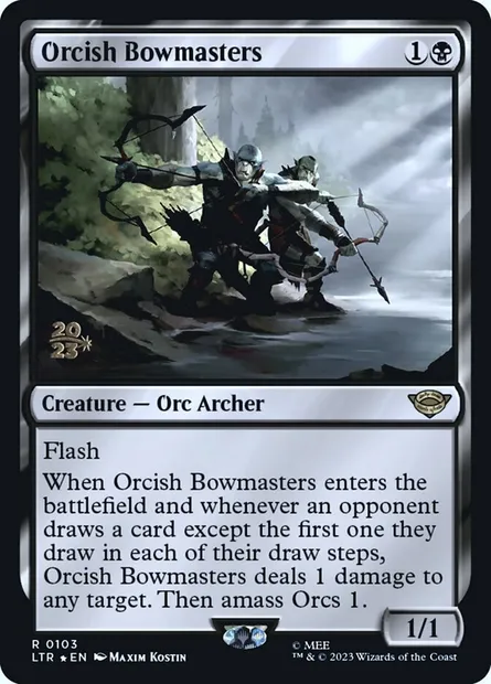 Orcish Bowmasters, Magic card PLTR 103s — Tales of Middle-earth Promos set