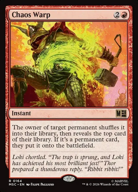 Chaos Warp, Magic card MSC 164 — Marvel Super Heroes Commander set