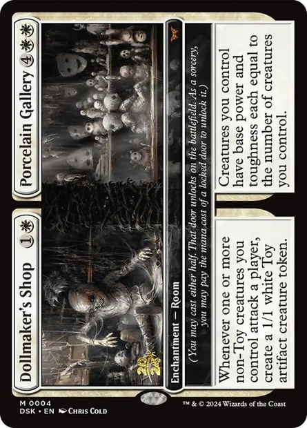 Dollmaker's Shop // Porcelain Gallery, Magic card PDSK 4s — Duskmourn: House of Horror Promos set