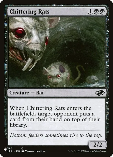 Chittering Rats, Magic card PLST J22-387 — The List set