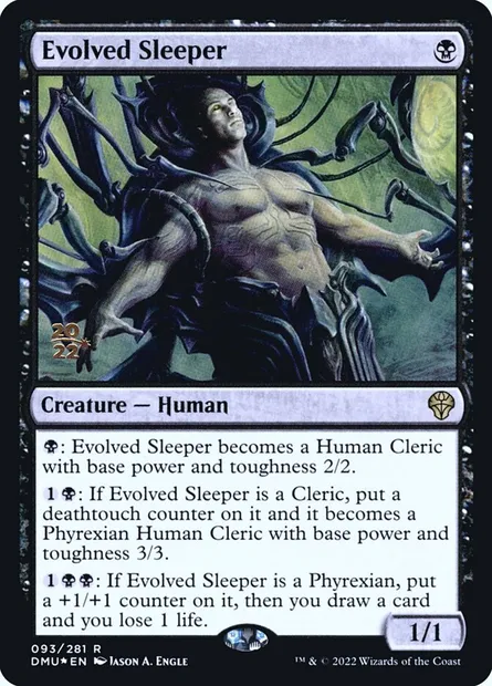 Evolved Sleeper, Magic card PDMU 93s — Dominaria United Promos set