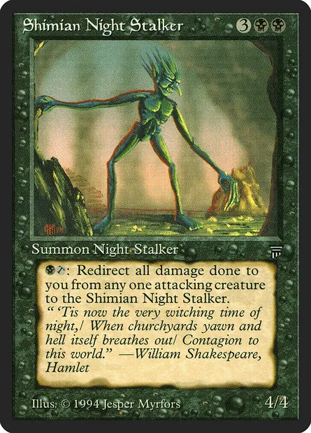 Shimian Night Stalker, carte Magic LEG 116 — extension Legends
