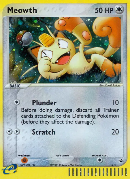 Meowth, Pokémon card PR-NP 13 — Nintendo Black Star Promos set