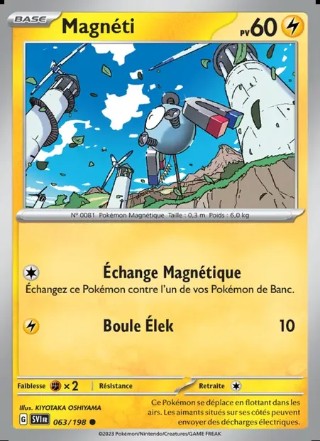 Magnéti, carte Pokémon SVI 063 — extension Écarlate et Violet