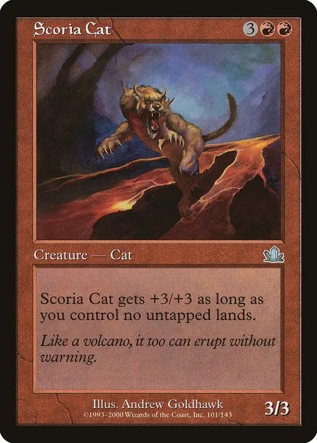 Chat des scories, carte Magic PCY 101 — extension Prophétie