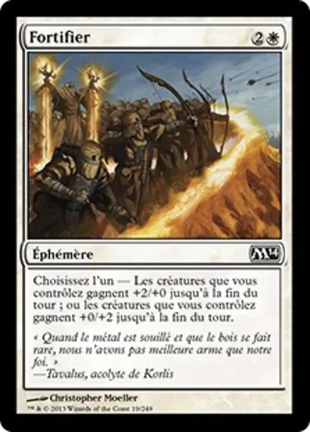 Fortifier, carte Magic M14 19 — extension Magic 2014