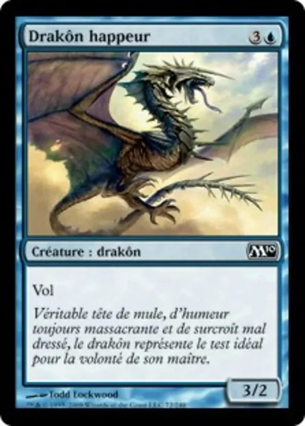 Drakôn happeur, carte Magic M10 72 — extension Magic 2010