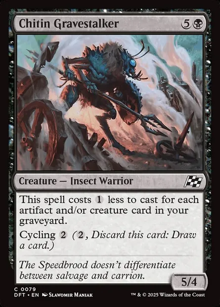 Chitin Gravestalker, Magic card DFT 79 — Aetherdrift set