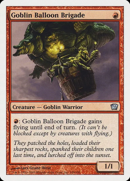 Goblin Balloon Brigade, Magic card 9ED 189 — Ninth Edition set