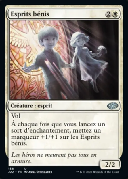 Esprits bénis, carte Magic J22 158 — extension Jumpstart 2022