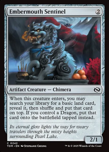 Embermouth Sentinel, Magic card TDM 242 — Tarkir: Dragonstorm set